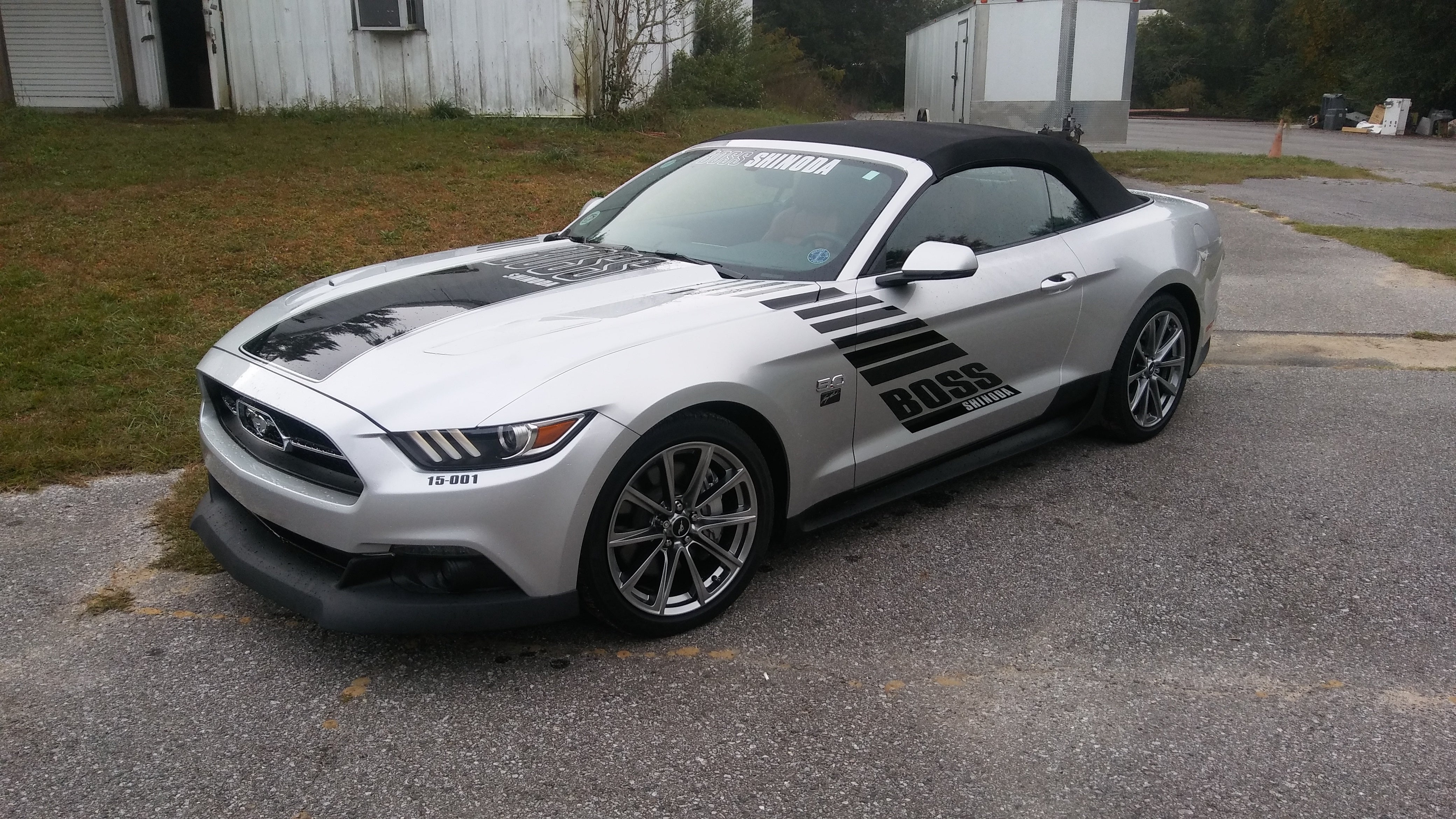 Boss Shinoda Vibe Stripe Decal package 2015 to 2017 Mustangs