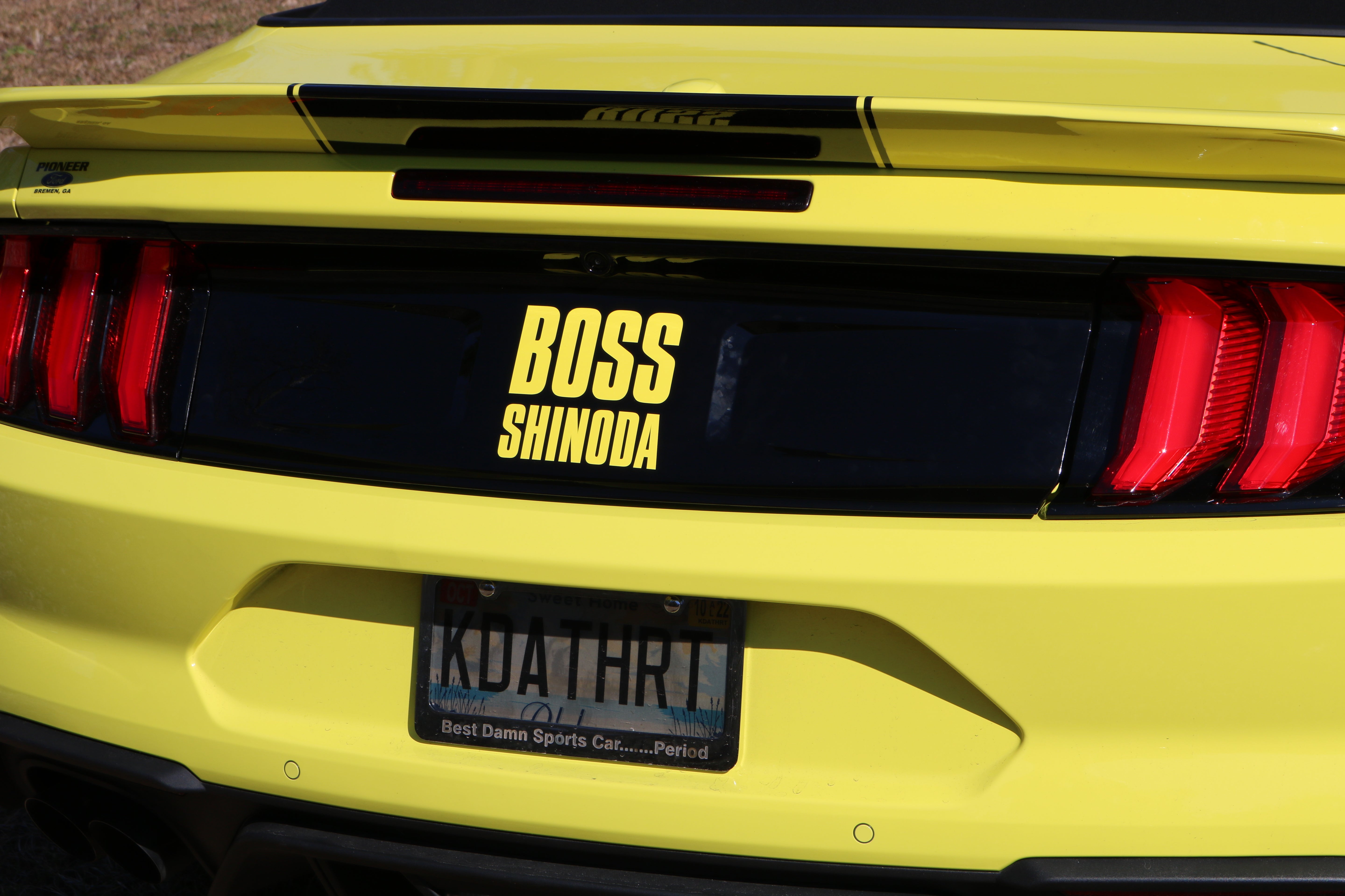 2015 and up Boss Shinoda Rear Wing (Convertible)